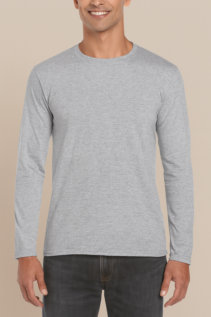 Playera cuello redondo manga larga