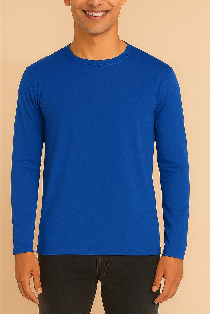 Playera cuello redondo manga larga