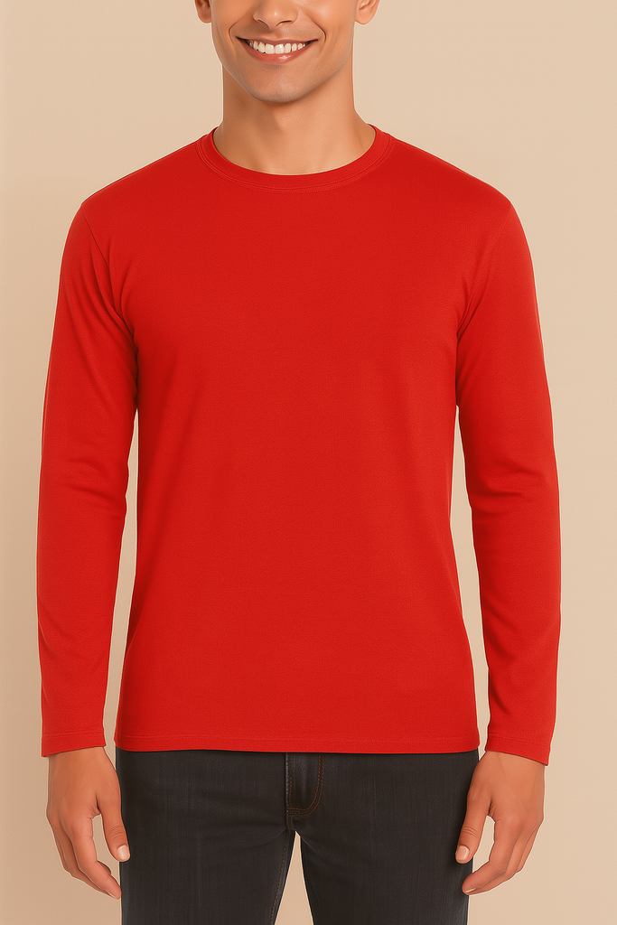 Playera cuello redondo manga larga