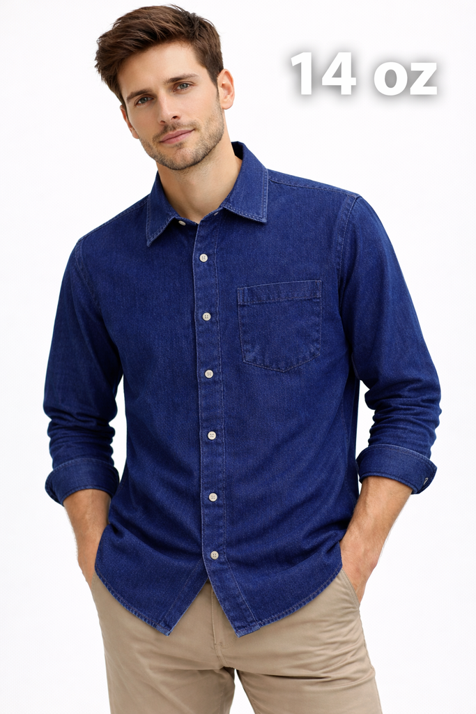 Camisa mezclilla 14 oz