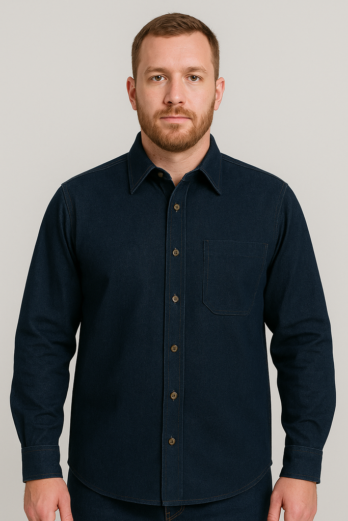 Camisa de mezclilla básica