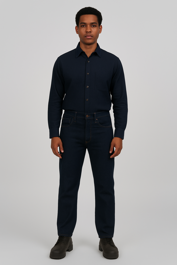 Pantalón básico de mezclilla