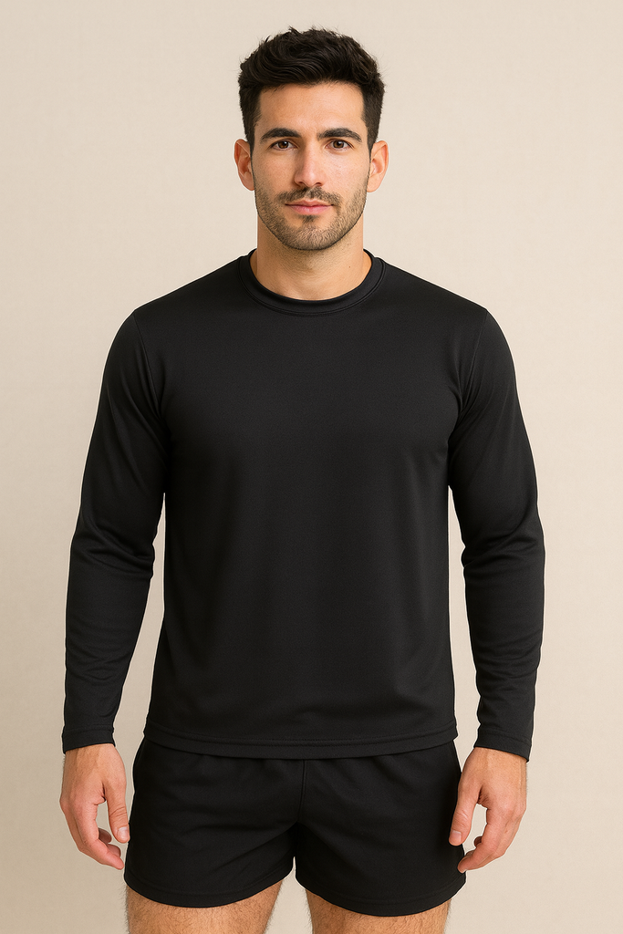 Playera deportiva manga larga
