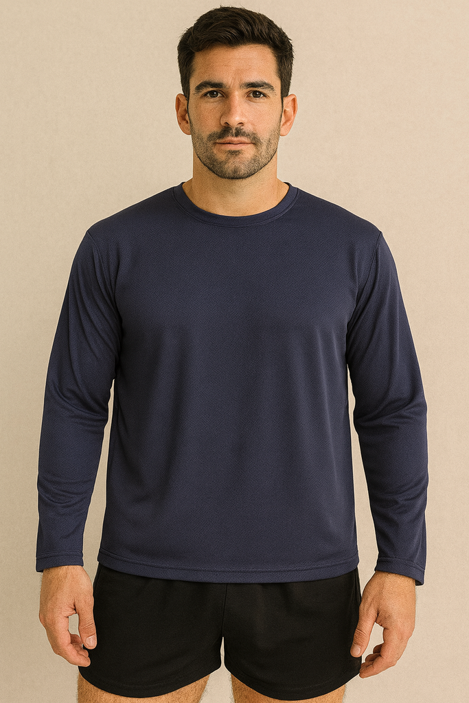 Playera deportiva manga larga