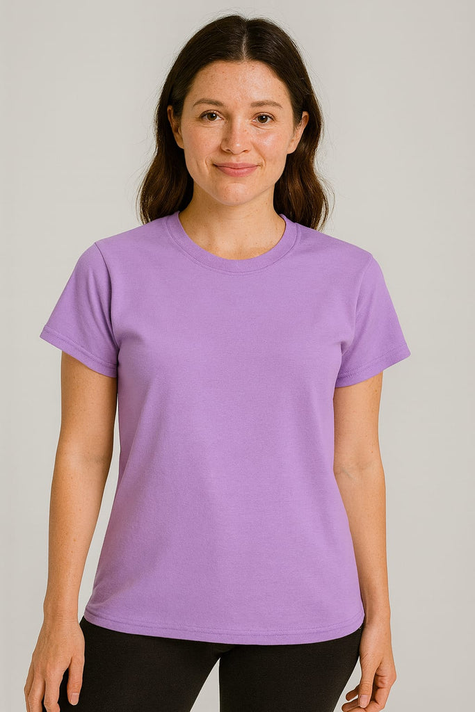 Blusa cuello redondo manga corta