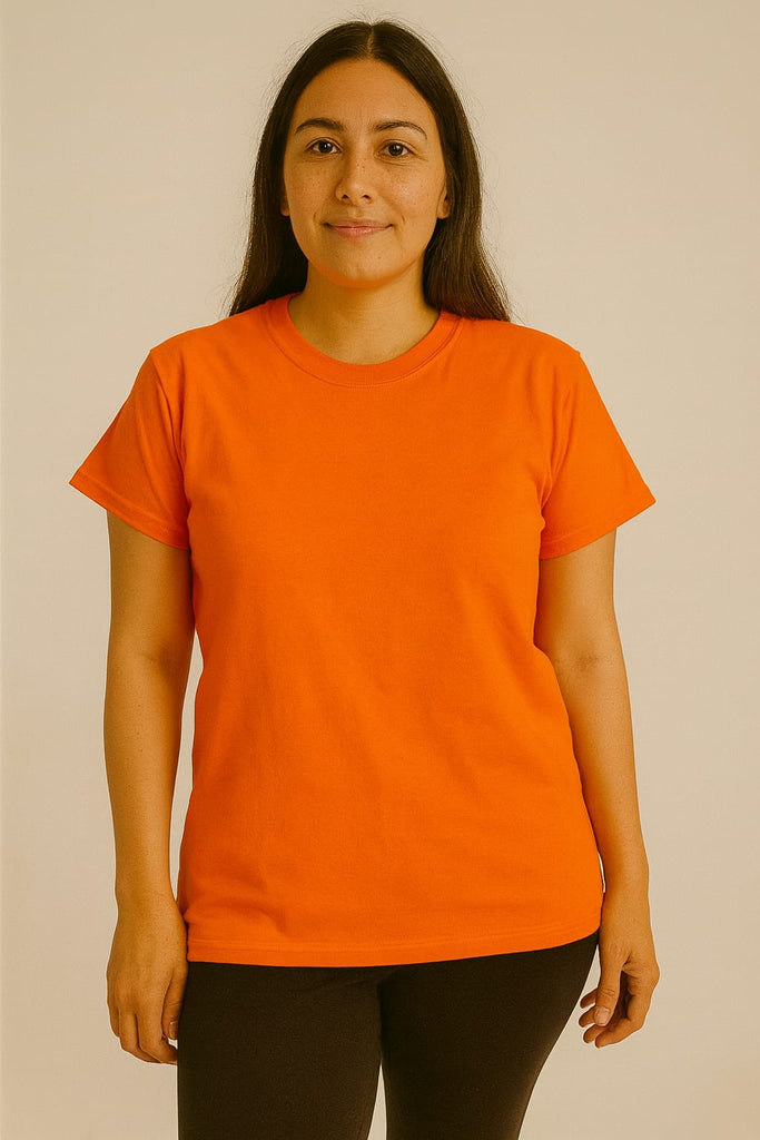 Blusa cuello redondo manga corta