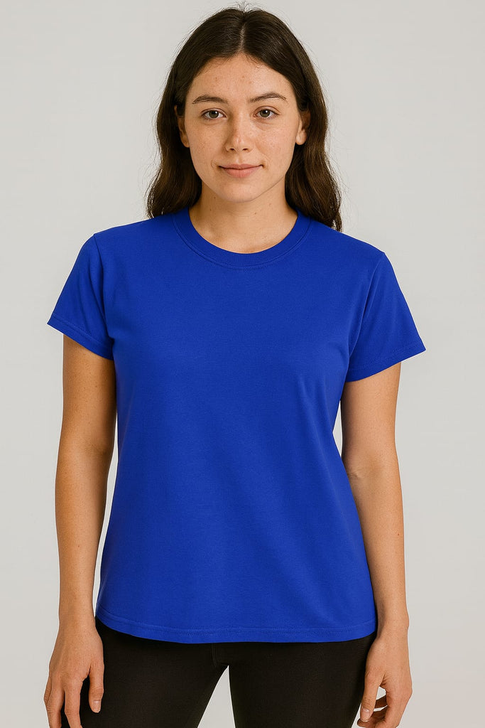 Blusa cuello redondo manga corta