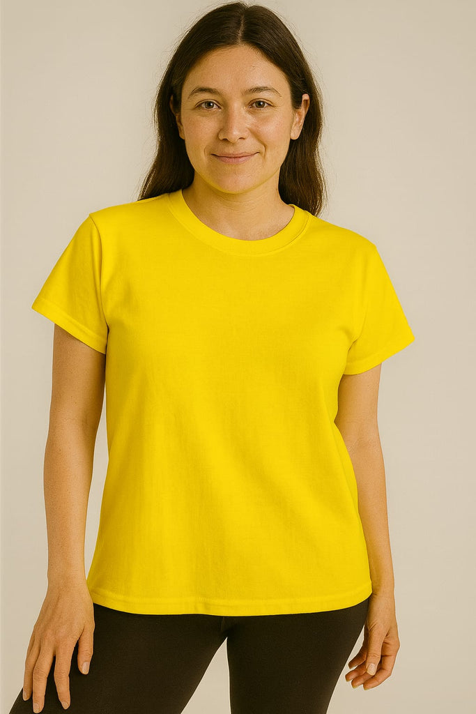 Blusa cuello redondo manga corta