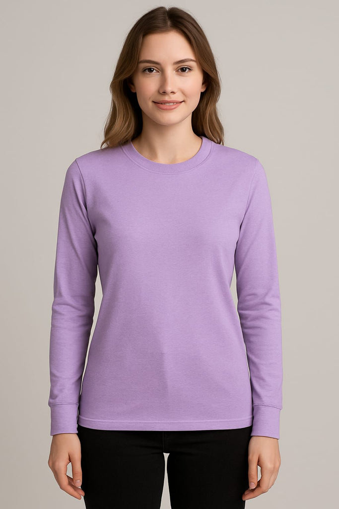 Blusa cuello redondo manga larga