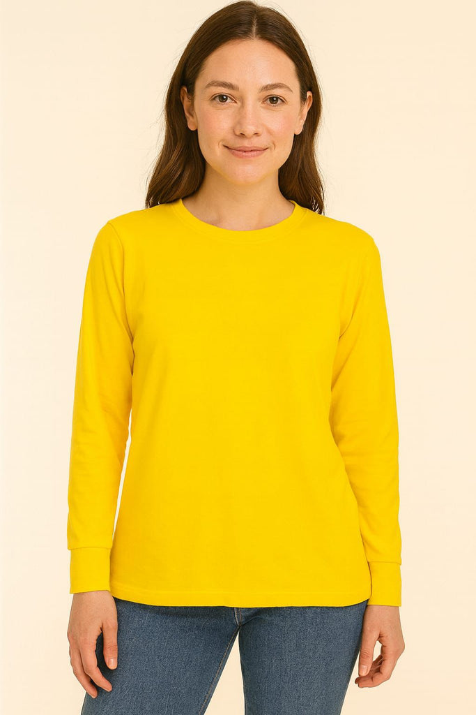 Blusa cuello redondo manga larga