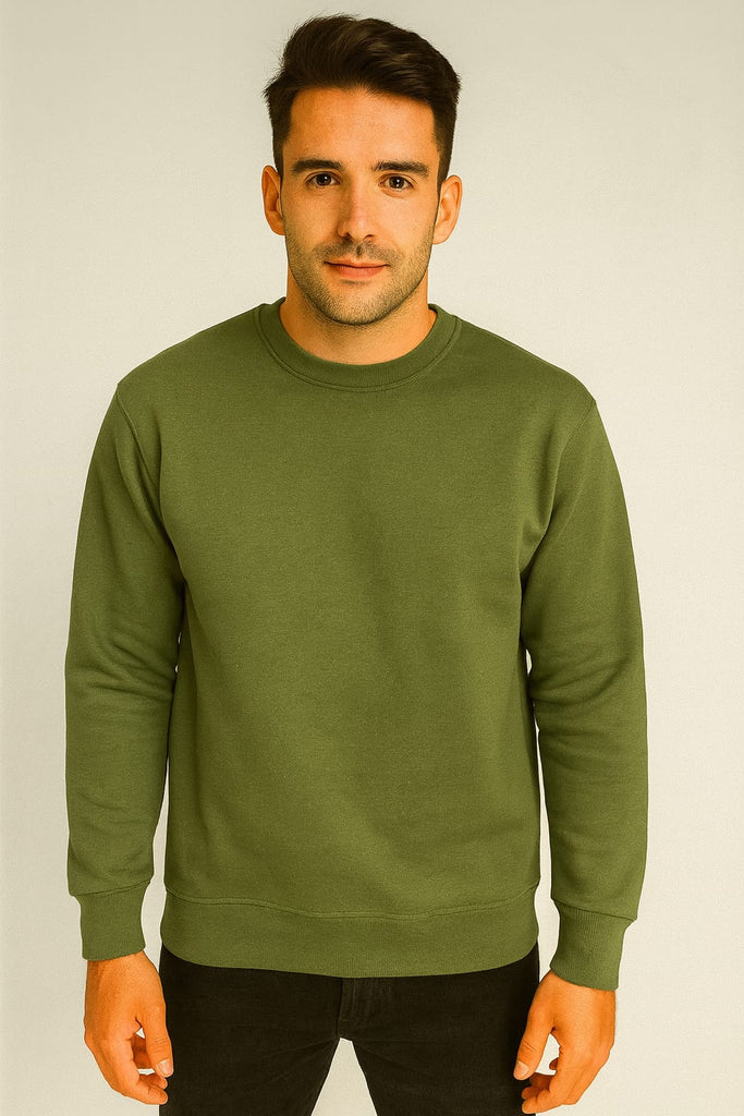 Sudadera cuello redondo