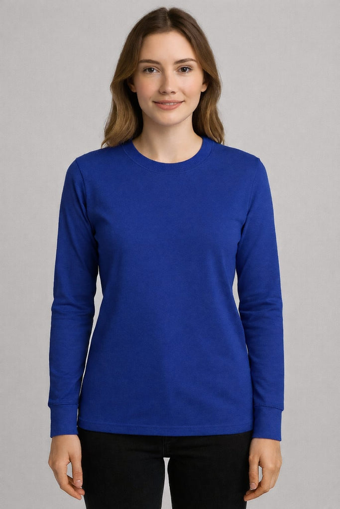 Blusa cuello redondo manga larga
