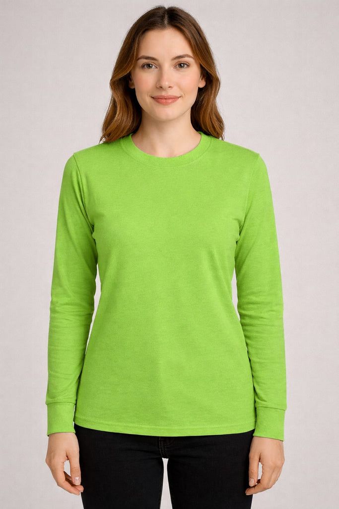 Blusa cuello redondo manga larga